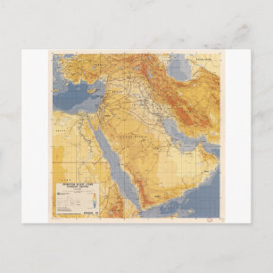 Plan für die Operation Wüstensturm (1991) Postkarte