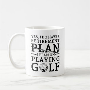Plan für die Rückzahlung Golf Kaffeetasse