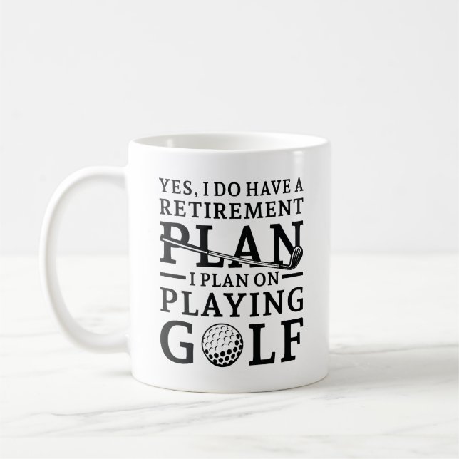 Plan für die Rückzahlung Golf Kaffeetasse (Links)