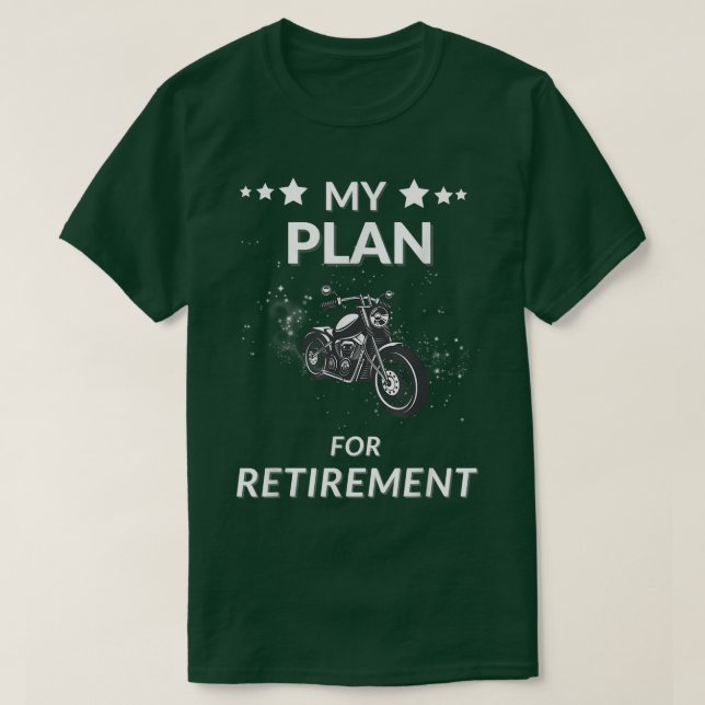 Plan für Motorenliebhaber im Ruhestand T-Shirt (Design vorne)