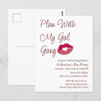 Plan mit meinem Gal Gang personalisierte Galentins