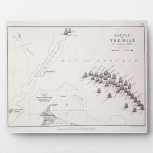 Plan of the Battle of the Nile, 1st August 1798, c Fotoplatte