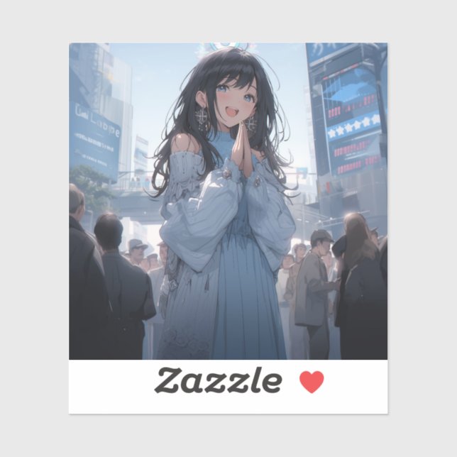 Plan the date | 東京娘 GenerartiveAI シール Aufkleber (Blatt)