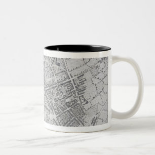 Plan von Birmingham, 1731, veröffentlicht 1789 Zweifarbige Tasse