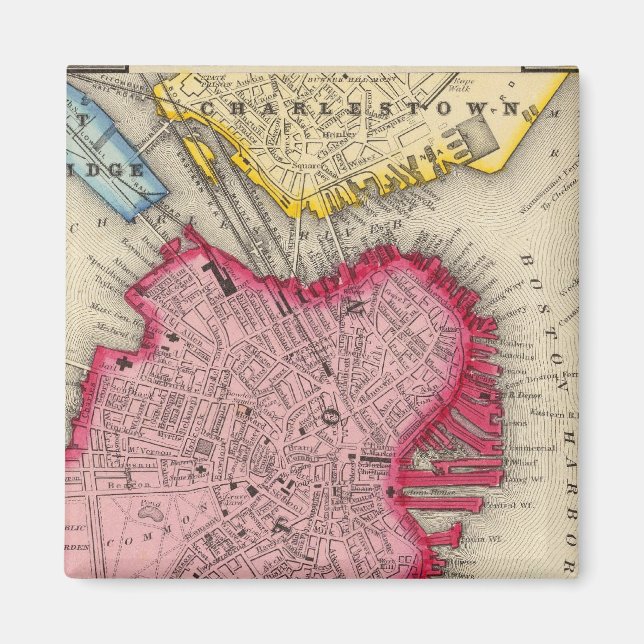 Plan von Boston Magnet (Vorne)
