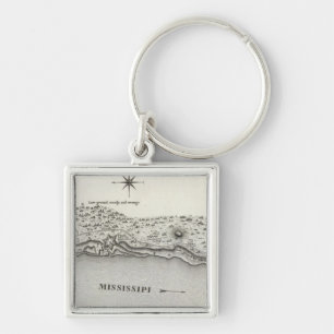 Plan von Fort Baton Rouge Schlüsselanhänger