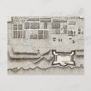 Plan von Fort Erie Postkarte
