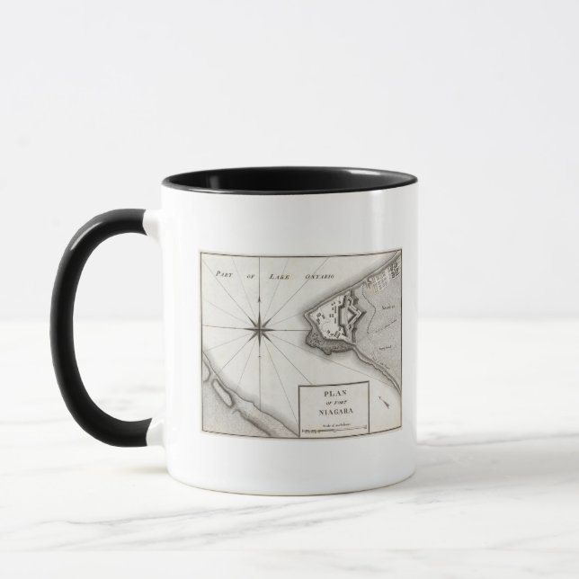 Plan von Fort Niagara Tasse (Links)
