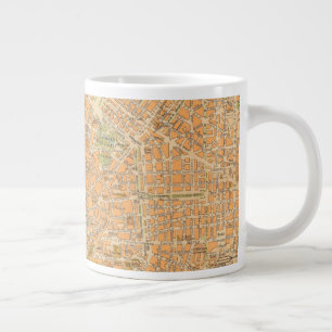 Plan von Mailand - Karte von Mailand, Italien Jumbo-Tasse