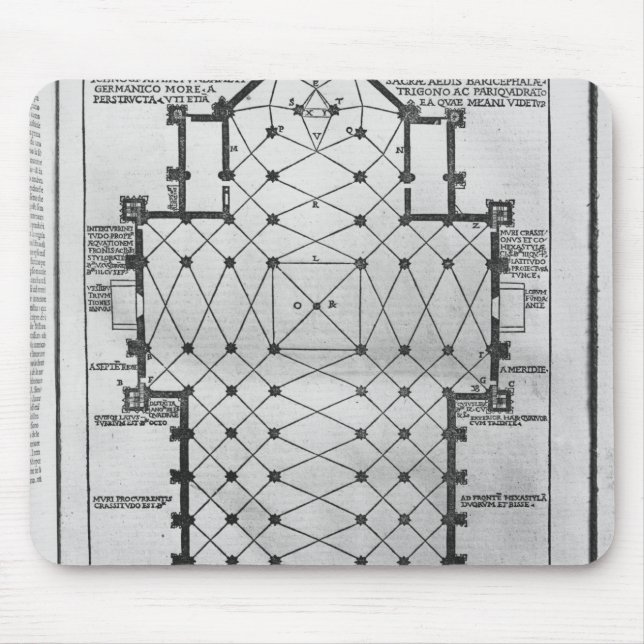 Plan von Mailand-Kathedrale Mousepad (Vorne)