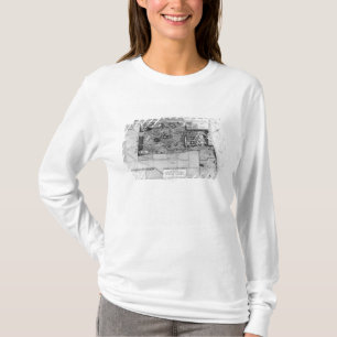 Plan von Parc Monceau in Paris T-Shirt