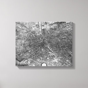 Plan von Paris, auch bekannt als "Plan de Turgot" Leinwanddruck