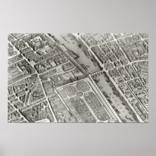 Plan von Paris, auch bekannt als "Plan de Turgot" Poster