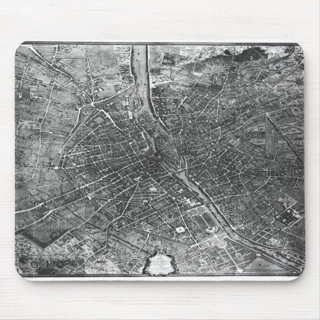 Plan von Paris, bekannt als 'Plan de Turgot' Mousepad (Vorne)