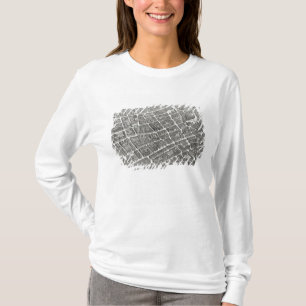 Plan von Paris, bekannt als 'Plan de Turgot' T-Shirt