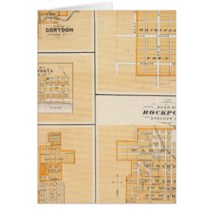 Plan von Rockport, Spencer Co mit Everton