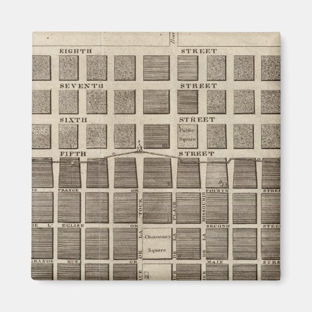 Plan von St. Louis, Missouri Magnet (Vorne)