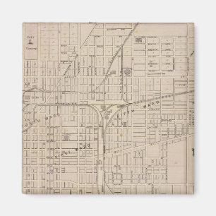 Plan von Terre Haute, Vigo Co Magnet