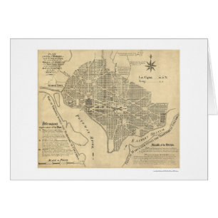 Plan von Washington DC-Karte 1792