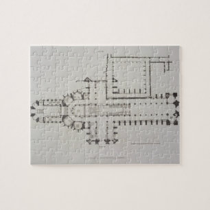Plan von Westminster Abbey, überziehen 1 von Puzzle