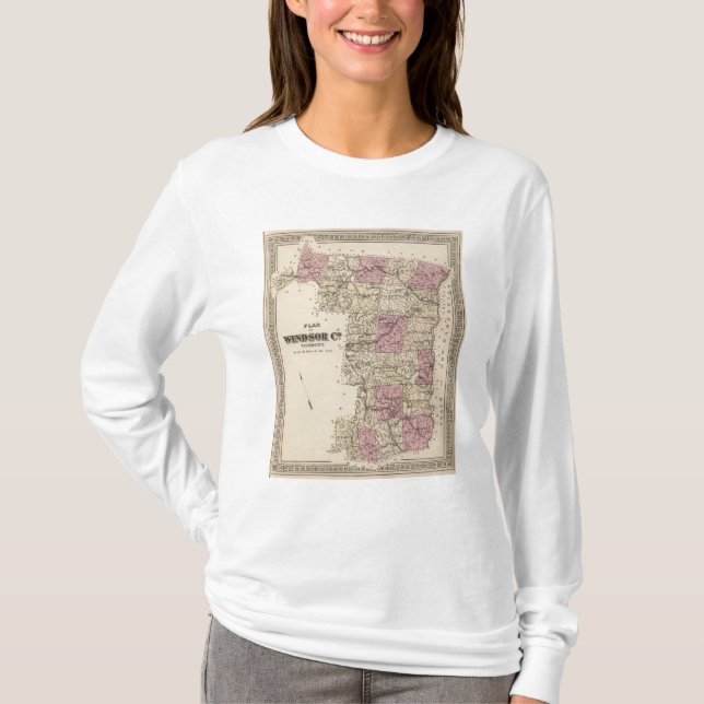 Plan von Windsor Firma in Vermont T-Shirt (Vorderseite)