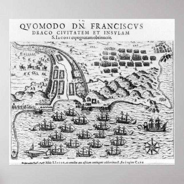 Plan zeigt, wie Francis Drake gestürmt wurde Poster (Vorne)