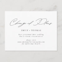 Planänderung Minimalistisch moderne Schrift