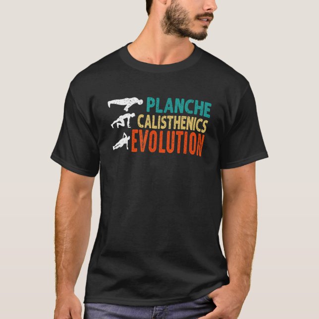 Planche Calisthenics Evolution Fitness Calisthenik T-Shirt (Vorderseite)