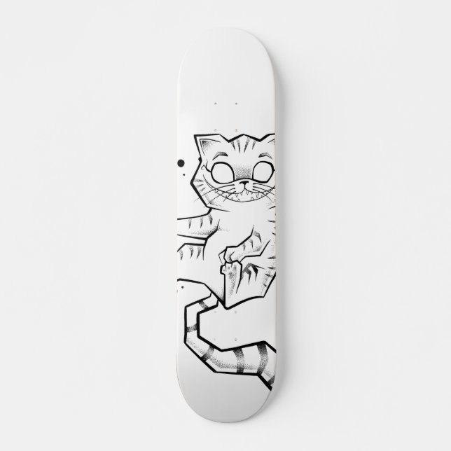 Planche de Skate Chat du Cheshire Alice Skateboard (Vorne)