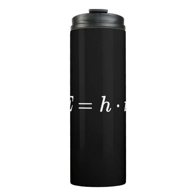 Planck-Gleichung, Fotonenenergie, Quantenphysik Thermosbecher (Vorderseite)