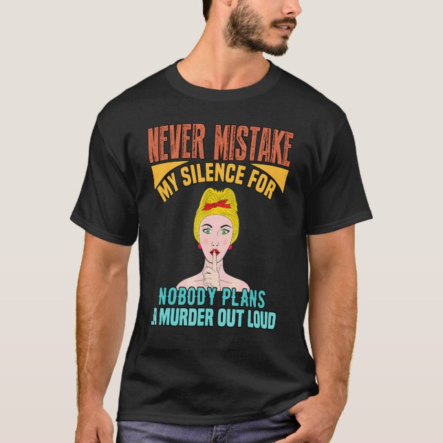 Pläne A Laut  Text T-Shirt (Vorderseite)