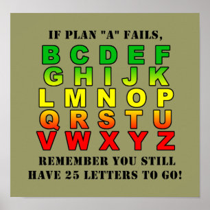 Pläne 'B' bis 'Z' Poster