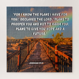 Pläne, euch Jeremiah 29:11 Bibelverse zu beschütze Puzzle