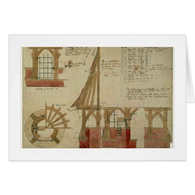 Pläne für das rote Haus, Bexley Heide (Feder (Vorderseite (Horizontal))