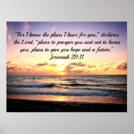 PLÄNE FÜR EINE HOFFNUNG UND EINE ZUKUNFT JEREMIAH  POSTER