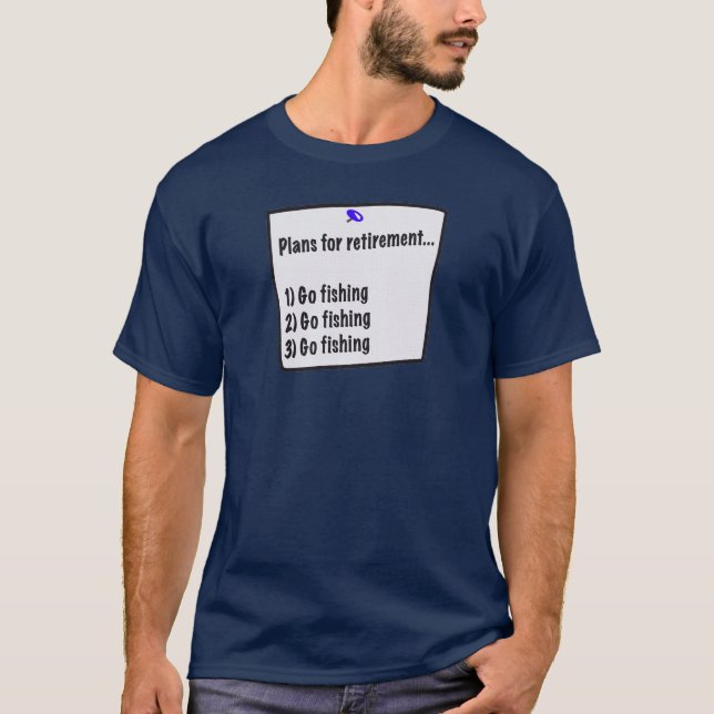 Pläne für Shirt des Ruhestandes (Fischen) (Vorderseite)