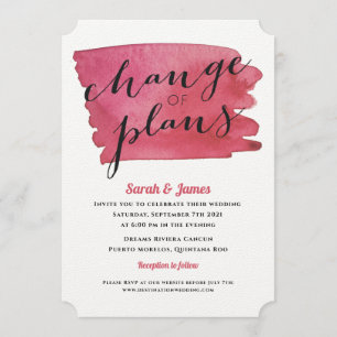 Pläne für verspätete Hochzeiten Einladung