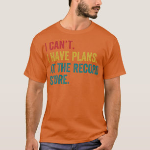 Pläne im Rekordladen Funny Vinyl LP Collector T-Shirt