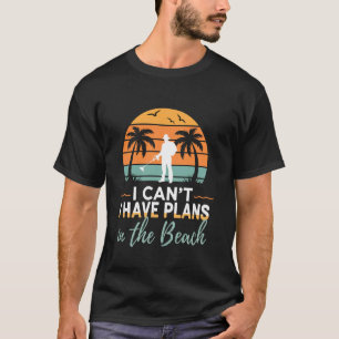 Pläne im Strand Metalldetektor Schatz Metalldetekt T-Shirt