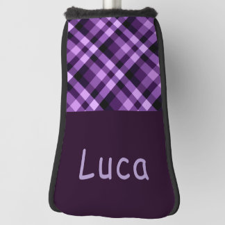 Plane Lila Karierte Monogram Golf Cover Putter Kop Headcover