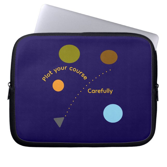 "Pläne Machen" Elektronik-Tasche Laptopschutzhülle (Vorderseite)