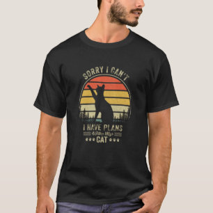 Pläne mit meinem Cat Kitten Family Apparel Animal T-Shirt