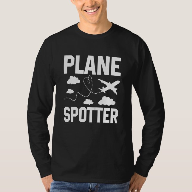 Plane Spotter Pilot Airplane Plane Aviation  9 T-Shirt (Vorderseite)