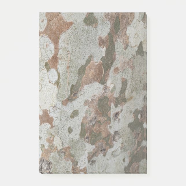 Plane tree camouflage looks bark pattern n post-it klebezettel (Vorderseite)