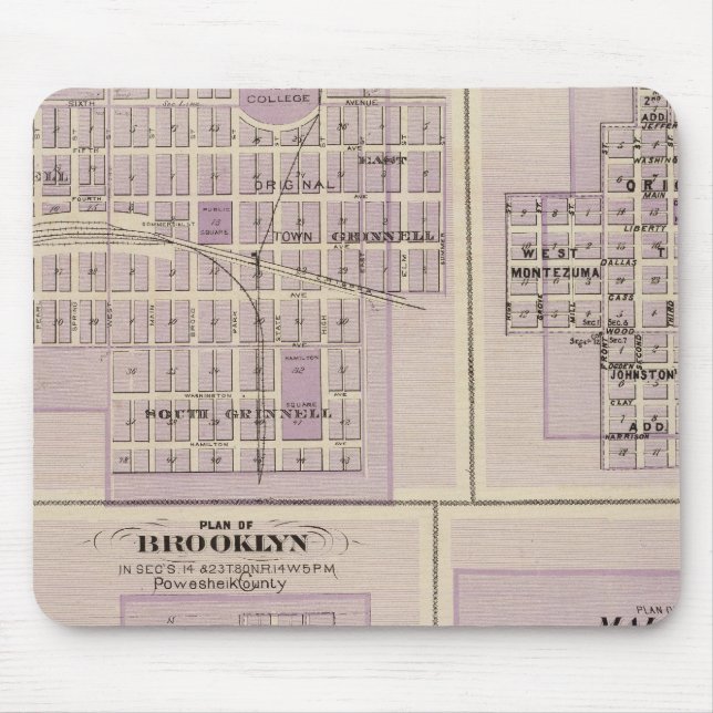 Pläne von Brooklyn, Grinnell Mousepad (Vorne)