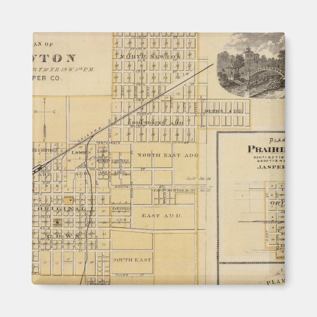 Pläne von Newton, Prairie City Magnet (Vorne)