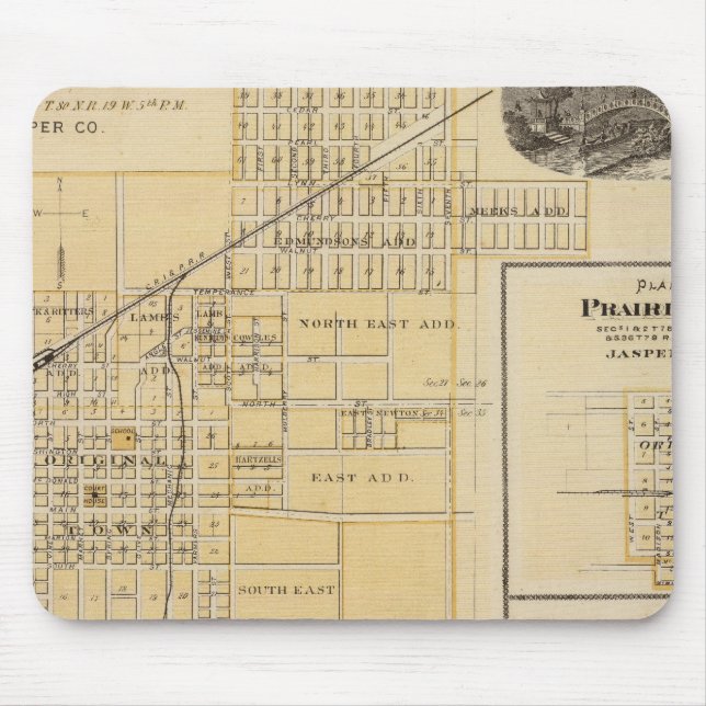Pläne von Newton, Prairie City Mousepad (Vorne)