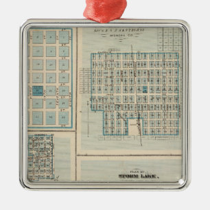 Pläne von SiouxRapids, Onawa, Storm See, Newell Silbernes Ornament