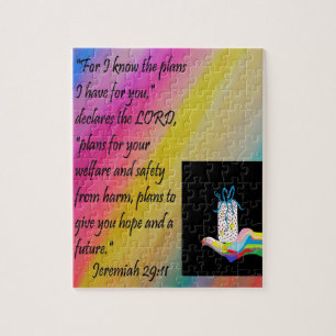 Pläne während der Hoffnung und einer Zukunft Puzzle