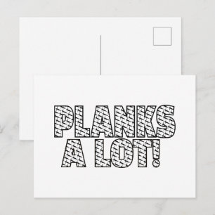 Planen Sie ein Angebot für eine Fitness mit viel K Postkarte